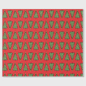 Christmas Tree Wrapping Paper Cadeaupapier (Vlak)
