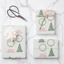 Christmas Tree Wrapping Sheet