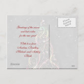 Christmas Tree Xmas Holiday Greeting Postcard Feestdagenkaart (Achterkant)