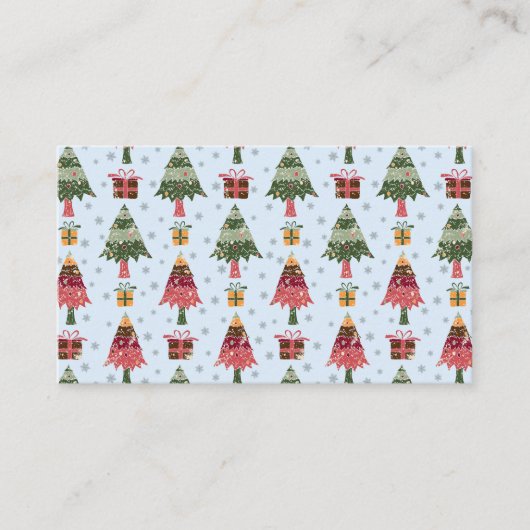 Christmas Trees 2 Visitekaartje (Voorkant)