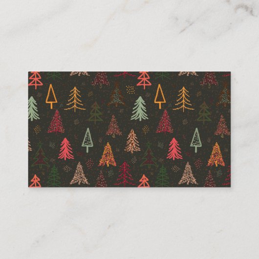 Christmas Trees 4 Visitekaartje (Achterkant)