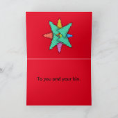 Christmas Trees beroemd gemaakt door Slipperywindo Feestdagen Kaart (Binnen)