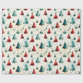 Christmas trees cadeaupapier (Vlak)