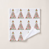 ** CHRISTMAS TREES** CHRISTMAS TOWEL SET BAD HANDDOEK (Wasdoekje)