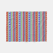 CHRISTMAS TREES EN REINDEER THROW BLANKET FLEECE DEKEN (Voorkant (Horizontaal))