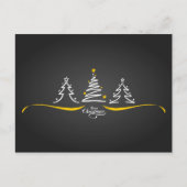 Christmas Trees Feestdagenkaart (Voorkant)