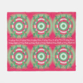 Christmas Trees Fleece Blanket (Voorkant (Horizontaal))