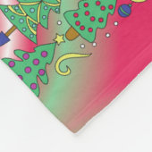 Christmas Trees Fleece Blanket (Hoek)
