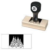 Christmas Trees Foil Rubberstempel (Gestempeld)