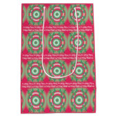 Christmas Trees Gift Bag Medium Cadeauzakje (Achterkant)