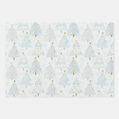 Christmas Trees Gift Wrapping Paper (Voorkant 2)