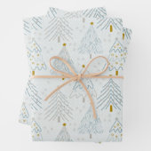 Christmas Trees Gift Wrapping Paper (In situ)