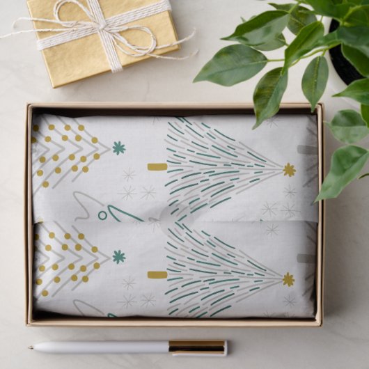 Christmas Trees Gift Wrapping Paper Tissuepapier (Geschenk)