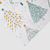 Christmas Trees Gift Wrapping Paper Tissuepapier (Detail)
