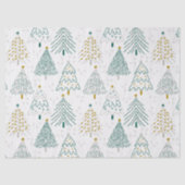 Christmas Trees Gift Wrapping Paper Tissuepapier (Voorkant)