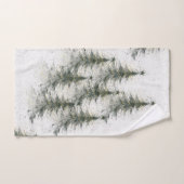 Christmas trees in the Woods Handdoek (Handdoek)