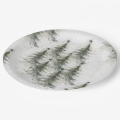 Christmas trees in the Woods Papieren Bordje (Gekanteld)