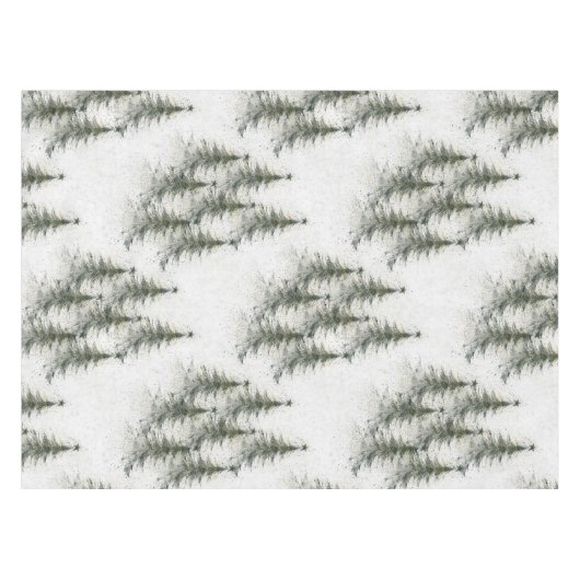 Christmas trees in the Woods Tafelkleed (Voorkant (Horizontaal))