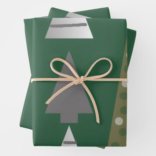 Christmas trees inpakpapier vel (In situ)