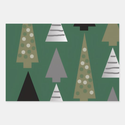 Christmas trees inpakpapier vel (Voorkant)