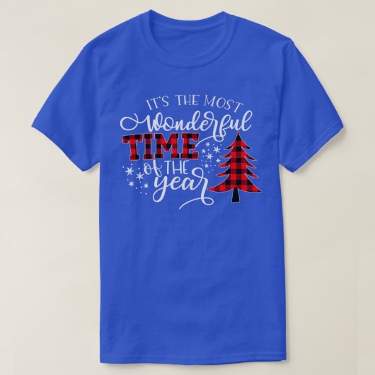 Christmas Trees Its The Most Wonderful Time Of The T-shirt (Design voorkant)