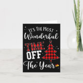 Christmas Trees It's The Most Wonderful Time Off T Kaart (Voorkant)