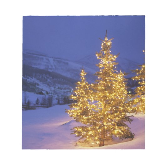 Christmas trees, Park City, Wastch Mountains Notitieblok (Voorkant)