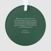 Christmas Trees Pastel Watercolor Red Joy Photo  Ornament (achterkant)