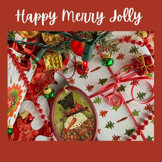 Christmas Trees Red and Green on White Cadeaupapier