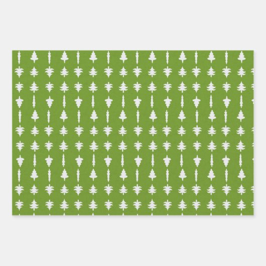 Christmas Trees Red, White, and Green 3 Inpakpapier Vel (Voorkant 2)