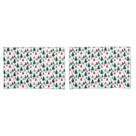 Christmas Trees Scandi Pine Forest Cozy Patterned Kussensloop