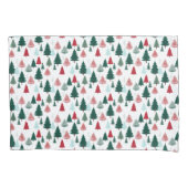 Christmas Trees Scandi Pine Forest Cozy Patterned Kussensloop (Voorkant-Links)