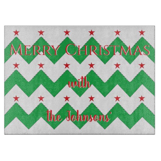 Christmas Trees Snijplank (Voorkant)