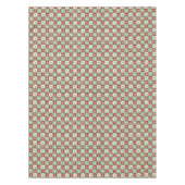 Christmas trees, snowflakes, stars, red, green tafelkleed (Voorkant)