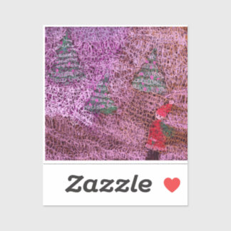 Christmas trees sticker