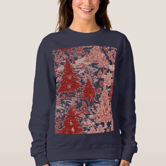 Christmas trees sweat-shirt for women trui (Voorkant)