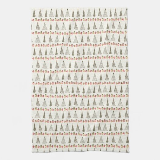 Christmas Trees Tea Towel Theedoek (Verticaal)
