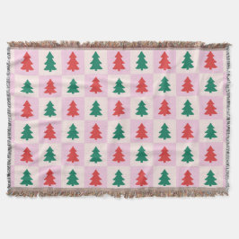 Christmas Trees Throw Blanket Deken