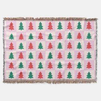 Christmas Trees Throw Blanket Deken