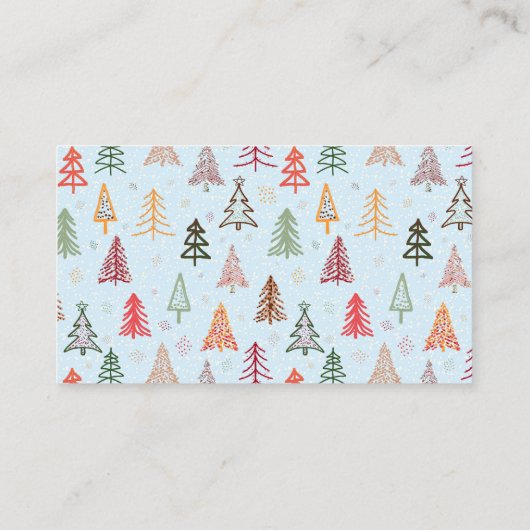 Christmas Trees Visitekaartje (Achterkant)