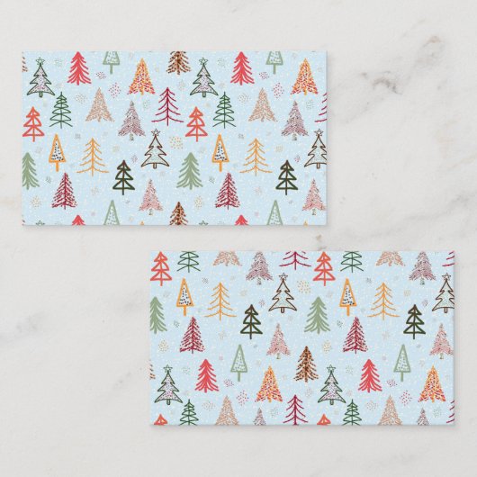 Christmas Trees Visitekaartje (Voorkant / Achterkant)