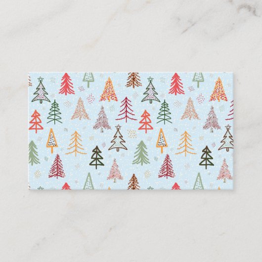 Christmas Trees Visitekaartje (Voorkant)