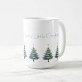 Christmas Trees with Personalized Message Mug Koffiemok (Voorkant rechts)