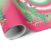 Christmas Trees Wrapping Paper Cadeaupapier (Rol Hoek)