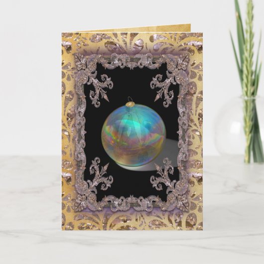 Christmas Trimmings Victoriaans Feestdagen Kaart (Voorkant)