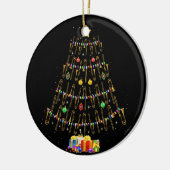 Christmas Trombone Player Gifts Xmas Tree Keramisch Ornament (Links)