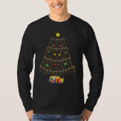 Christmas Trombone Player Gifts Xmas Tree T-shirt (Voorkant)