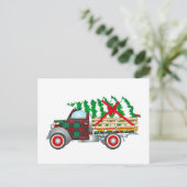 Christmas Truck Briefkaart (Staand voorkant)