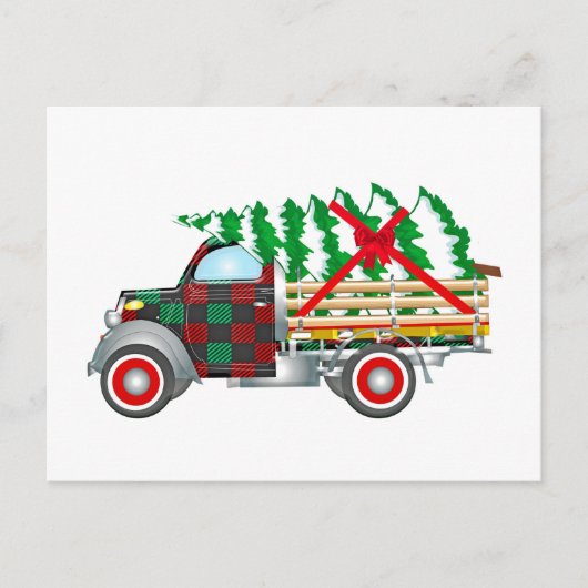 Christmas Truck Briefkaart (Voorkant)
