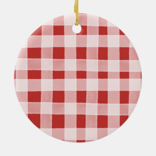 CHRISTMAS TRUCK Rustic Family Kerstversiering Keramisch Ornament (Achterkant)